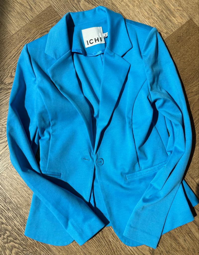 Stijlvol ICHI Jasje in Felblauw - Maat XS, Kleding | Dames, Jasjes, Kostuums en Pakken, Blauw, Ophalen of Verzenden, Zo goed als nieuw
