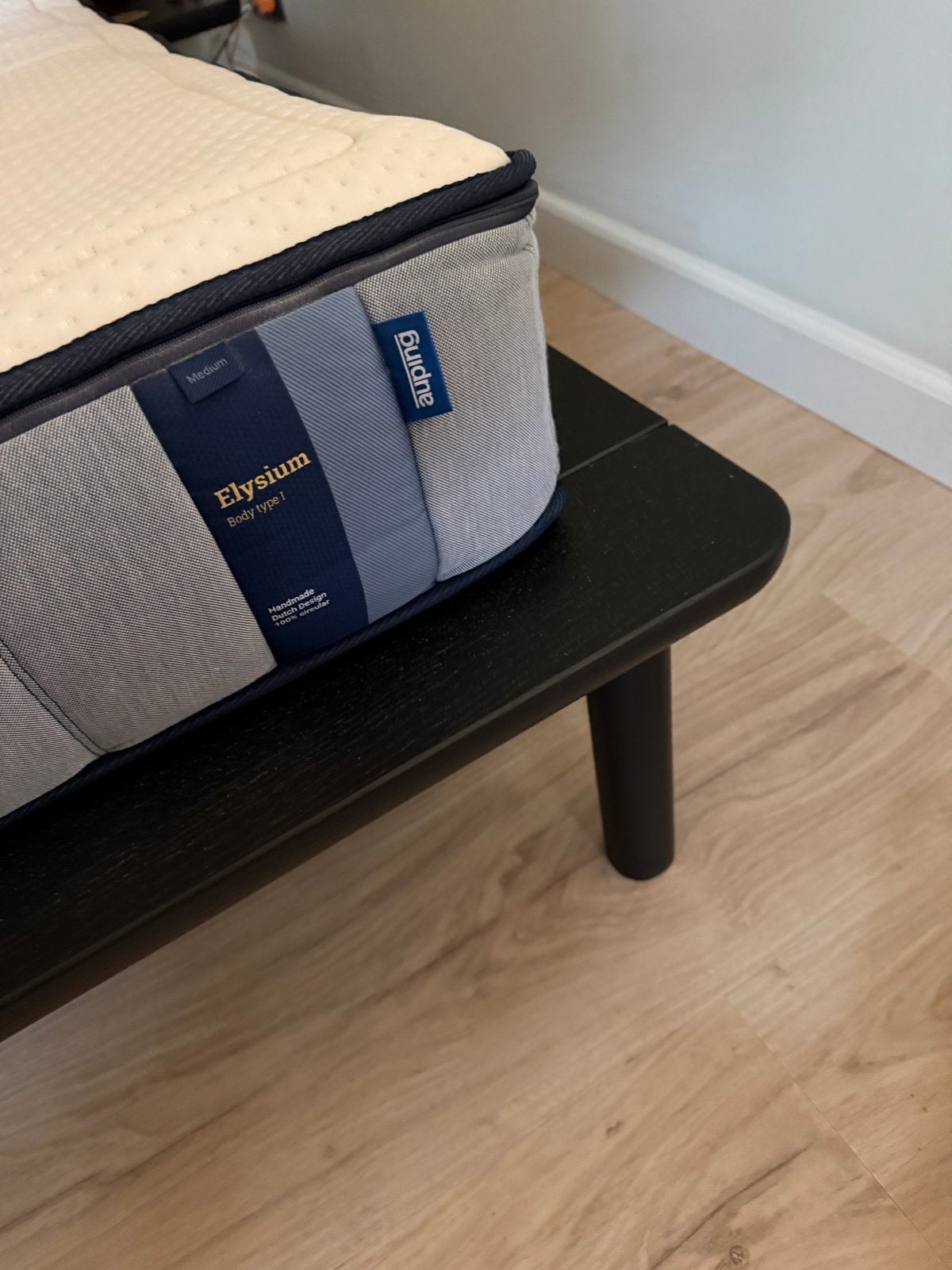 Auping Noble bed met een hoofdbord, Ophalen, Bruin, Tweepersoons, Zo goed als nieuw