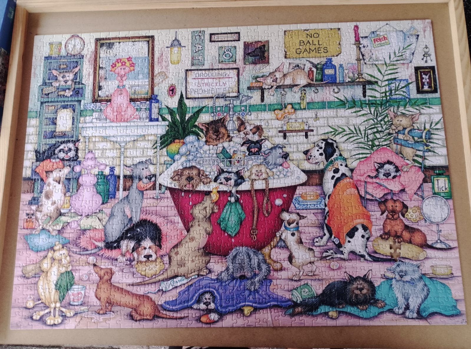 Gibsons G6316 Bert's Bath Night Linda Jane Smith 1000st, Ophalen of Verzenden, 500 t/m 1500 stukjes, Gebruikt, Legpuzzel