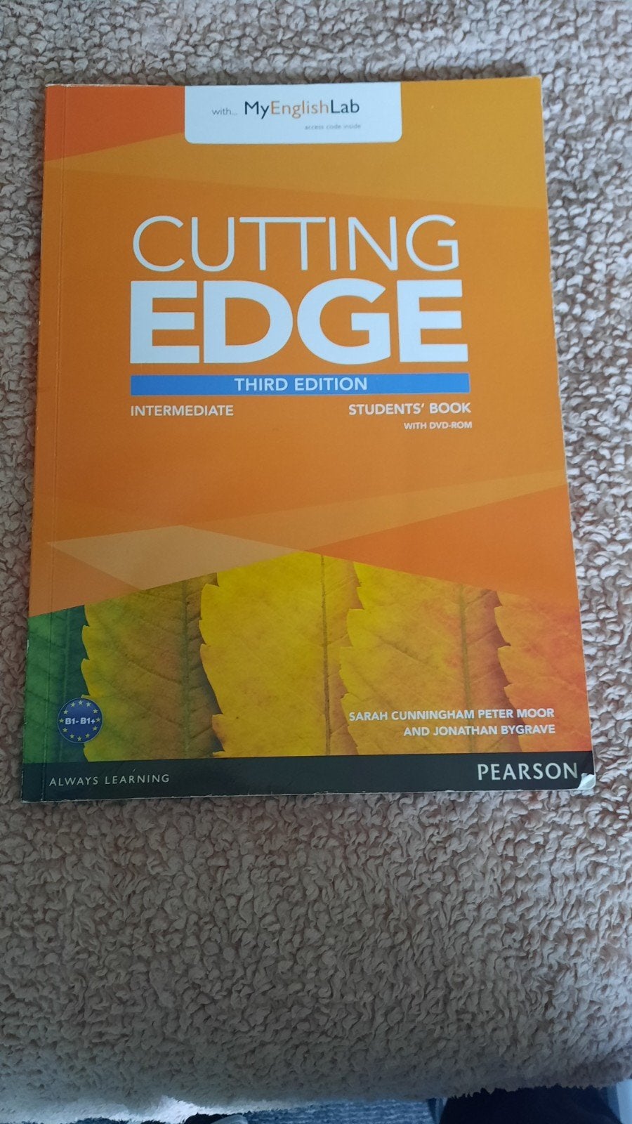 Cutting Edge Intermediate Students' Book met DVD-ROM, Ophalen of Verzenden, Zo goed als nieuw, MBO, Sarah Cunningham, Peter Moor, Jonathan Bygrave