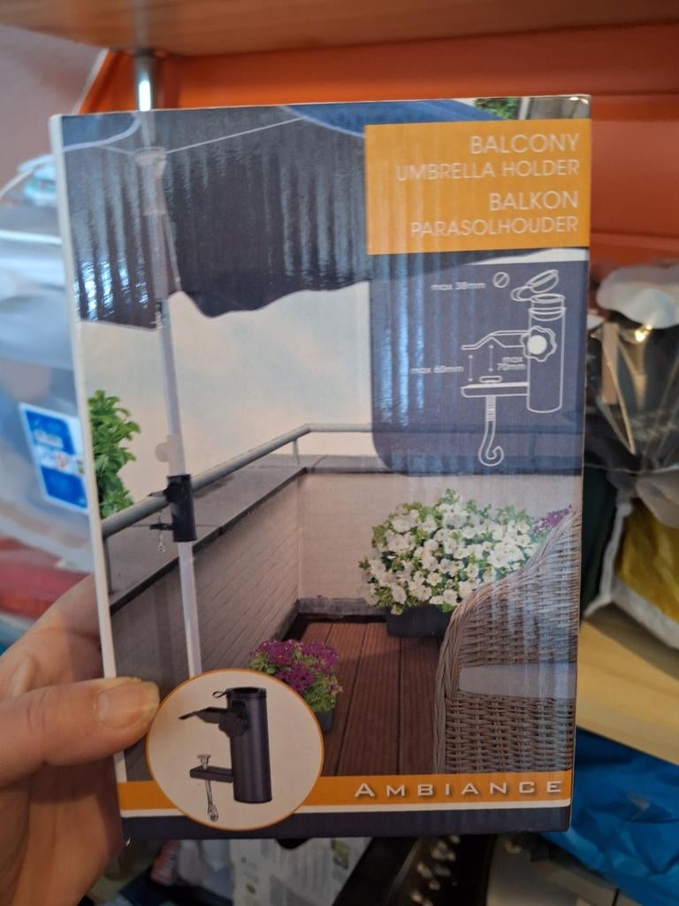 Balkon parasolhouder - Ambiance, Ophalen of Verzenden, Nieuw