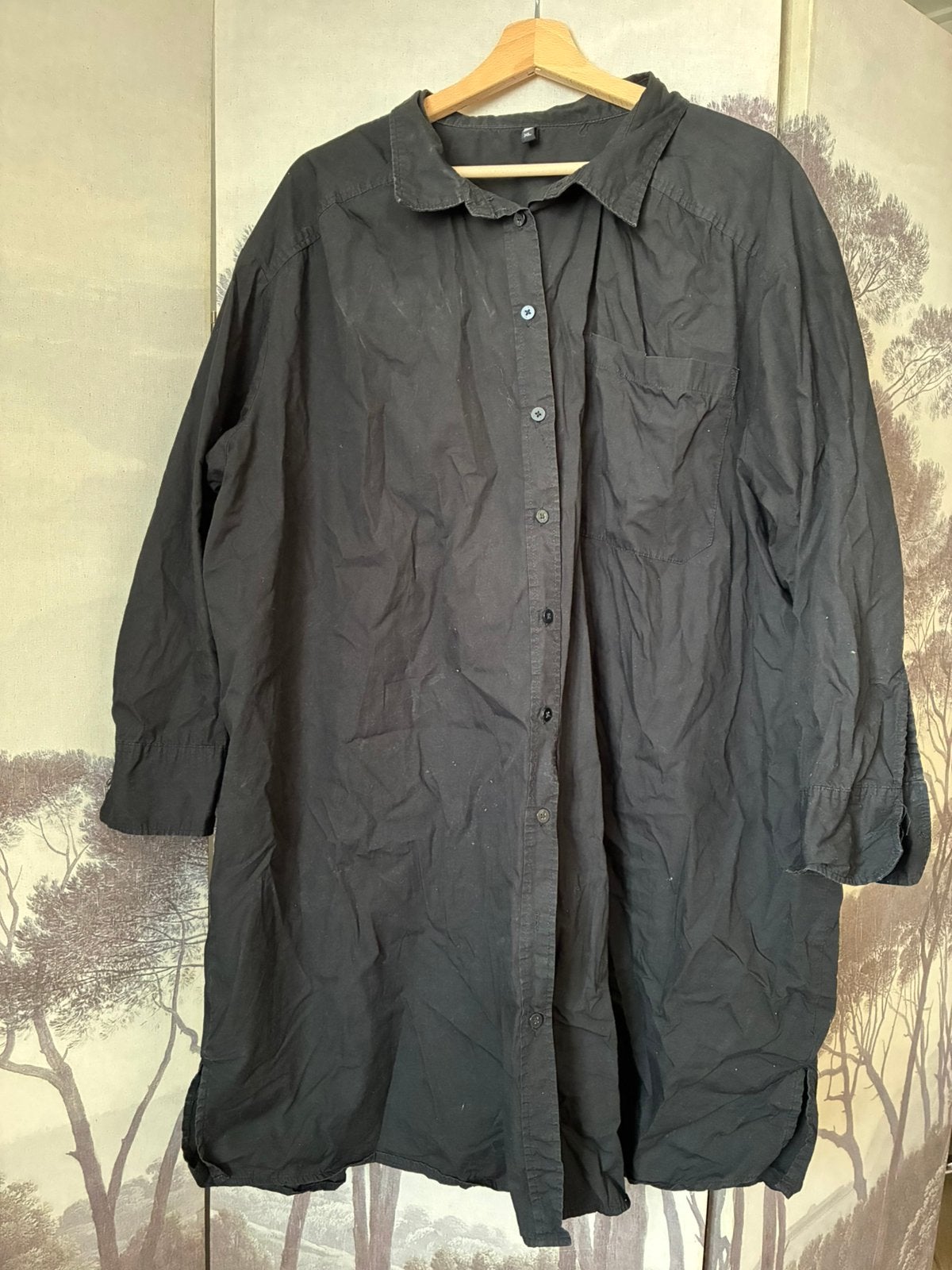 HEMA blousejurk, Ophalen of Verzenden, Gedragen, Maat 46/48 (XL) of groter, Zwart