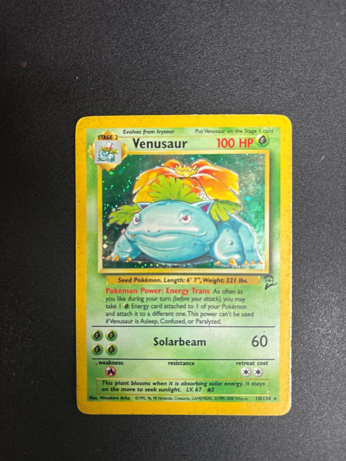 Venusaur Pokémon Kaart 18/130 Holo Foil, Hobby en Vrije tijd, Verzamelkaartspellen | Pokémon, Ophalen of Verzenden, Gebruikt, Losse kaart