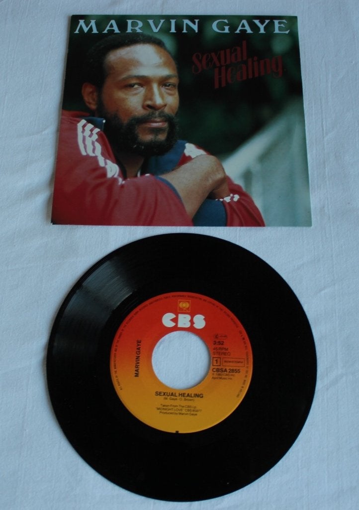 marvin gaye - sexual healing, Ophalen of Verzenden, Zo goed als nieuw, 7 inch, R&B en Soul