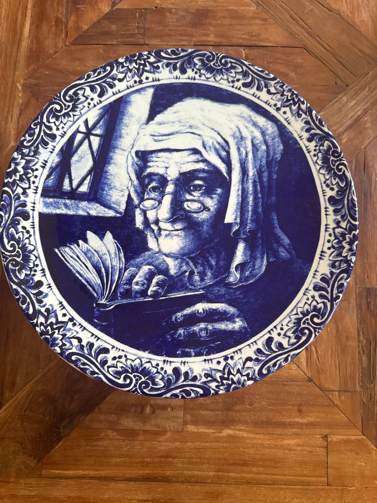 Boch La Louvière Delft wandbord - De Oude Lezer, Ophalen