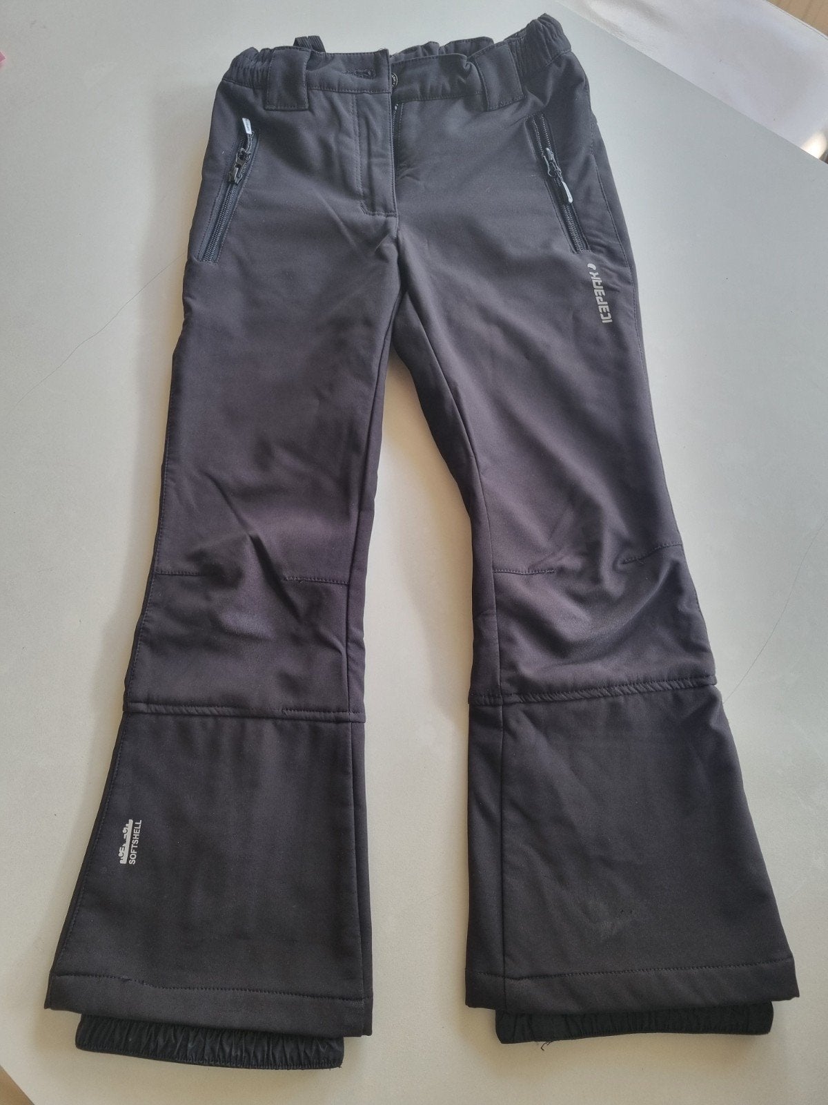 Icepeak Softshell Skibroek Zwart - Maat 140, Kinderen en Baby's, Meisje, Zo goed als nieuw, Icepeak, Ophalen