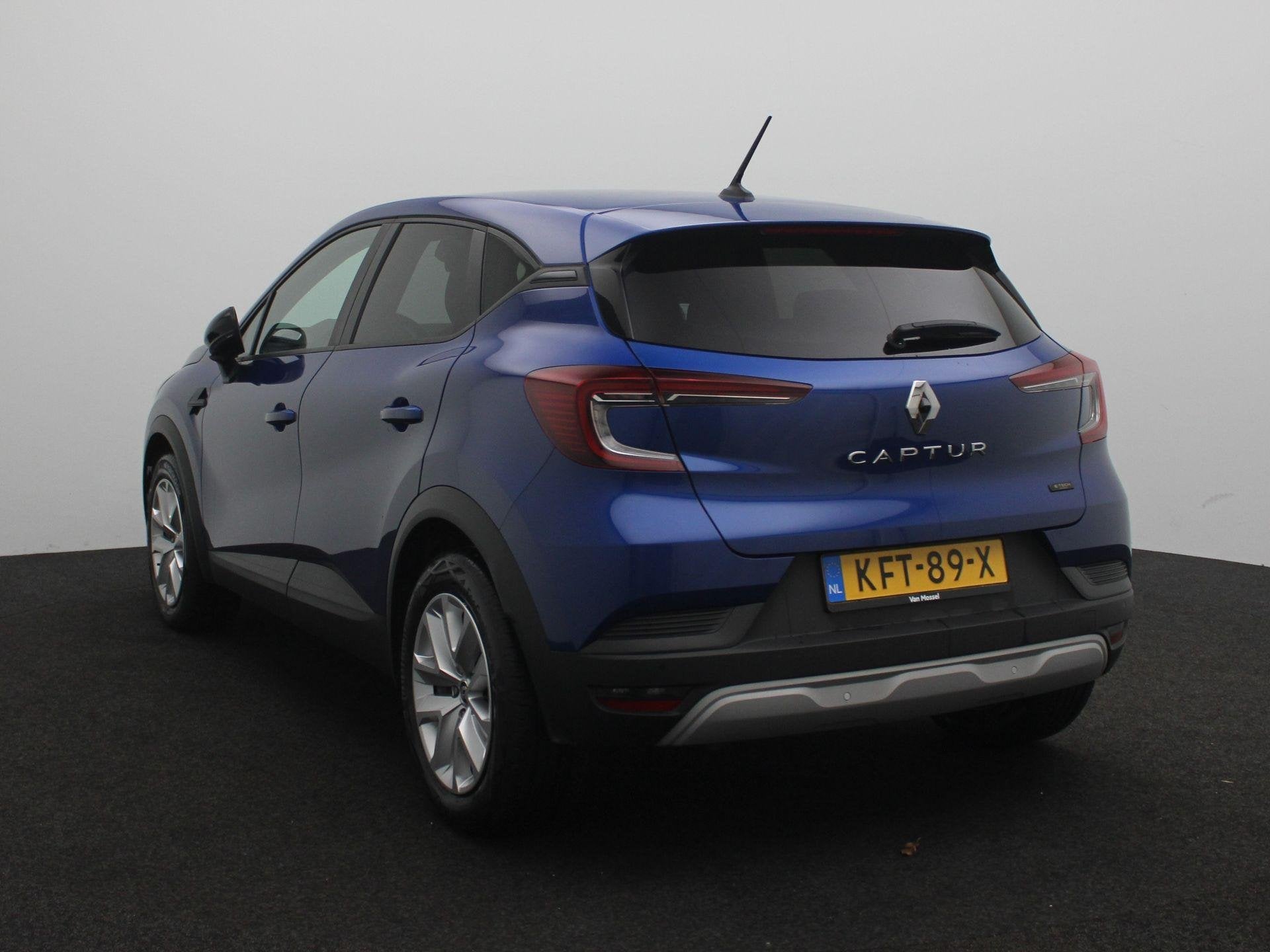 Renault Captur E-Tech Hybrid 145 Zen | Parkeersensoren v+a m, Auto's, Renault, Stof, Gebruikt, 715 kg, Blauw