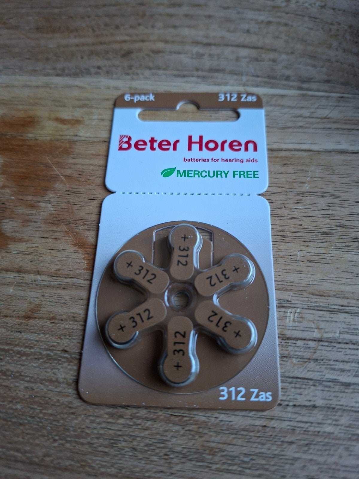 Beter Horen Gehoorapparaat Batterijen Type 312 (60 stuks), Ophalen of Verzenden