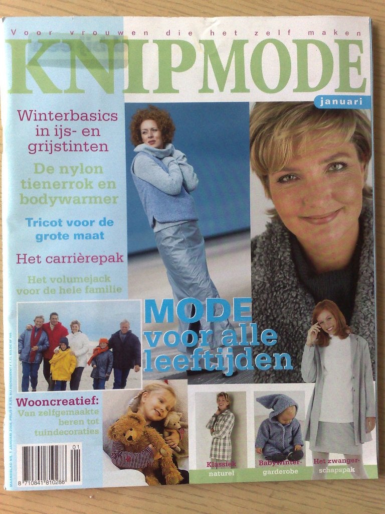 12 x Knipmode uit jaargang 2000, Verzenden, Zo goed als nieuw, Vrouw, Knipmode