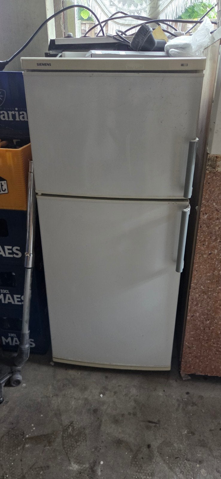 Siemens Koelkast met Vriezer - Gebruikt, 150 tot 200 liter, Gebruikt, 60 cm of meer, Met aparte vriezer
