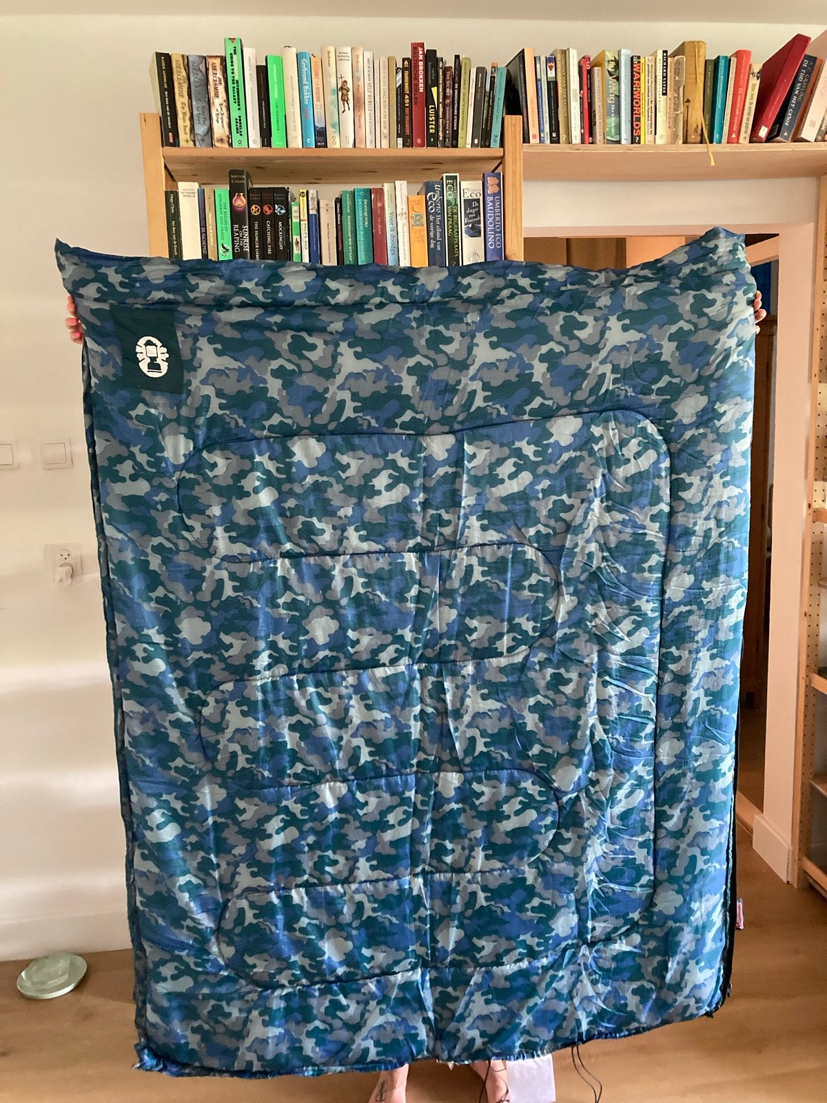 Coleman kinderslaapzakken (2 stuks) - Camouflage blauw, Ophalen, Gebruikt