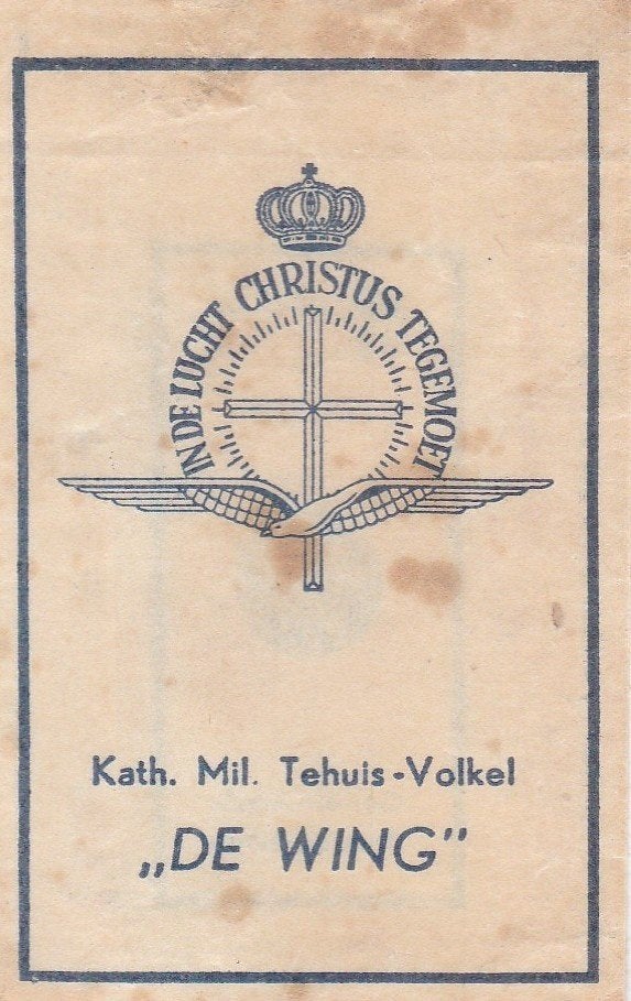 KMT Kath. Mil. Tehuis Volkel - De Wing  in de lucht Christus, Ophalen of Verzenden