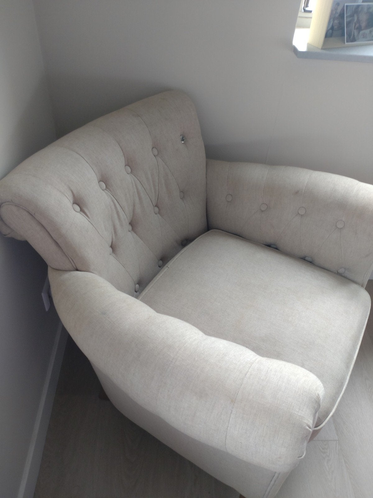 Riviera maison fauteuil, Ophalen, Zo goed als nieuw, 75 tot 100 cm, 50 tot 75 cm
