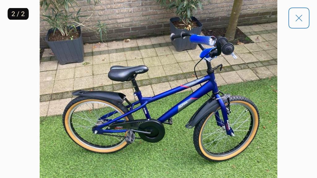 Alpina Comet kinderfiets 20 inch - Blauw mooie staat, Fietsen en Brommers, Fietsen | Kinderfietsjes, Ophalen of Verzenden, Gebruikt