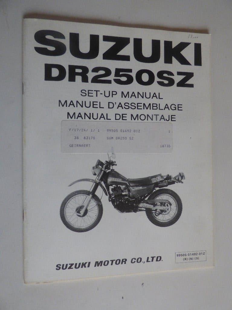 SUZUKI DR250SZ MONTAGE HANDLEIDING, Ophalen of Verzenden, Suzuki