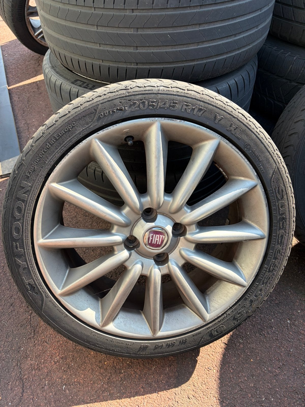 Originele 4 x 17 inch velgen voor Fiat Punto, Ophalen, Gebruikt, Velg(en), 17 inch