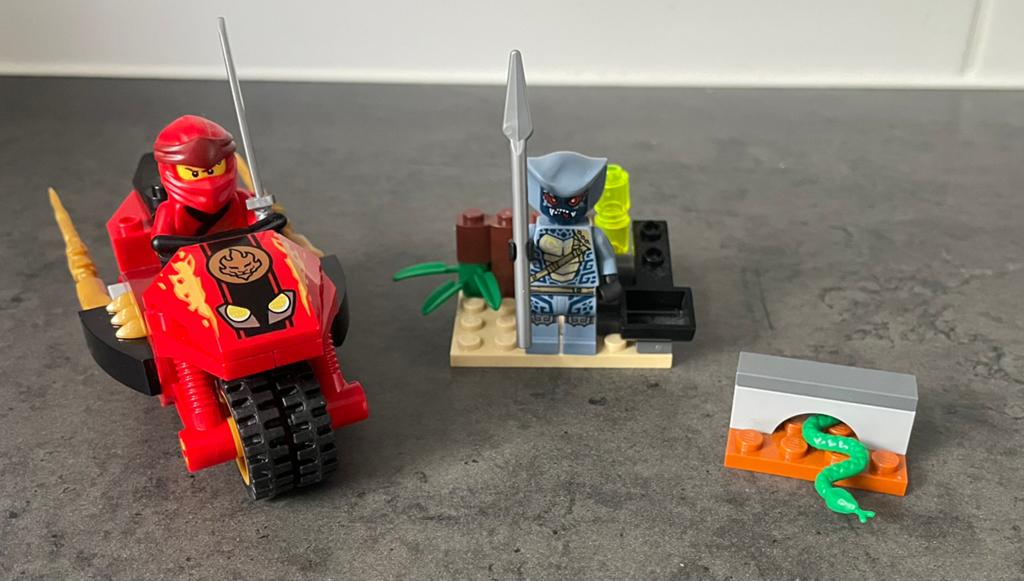 Lego Ninjago 71734 Kai's Blade Cycle, Ophalen of Verzenden, Zo goed als nieuw