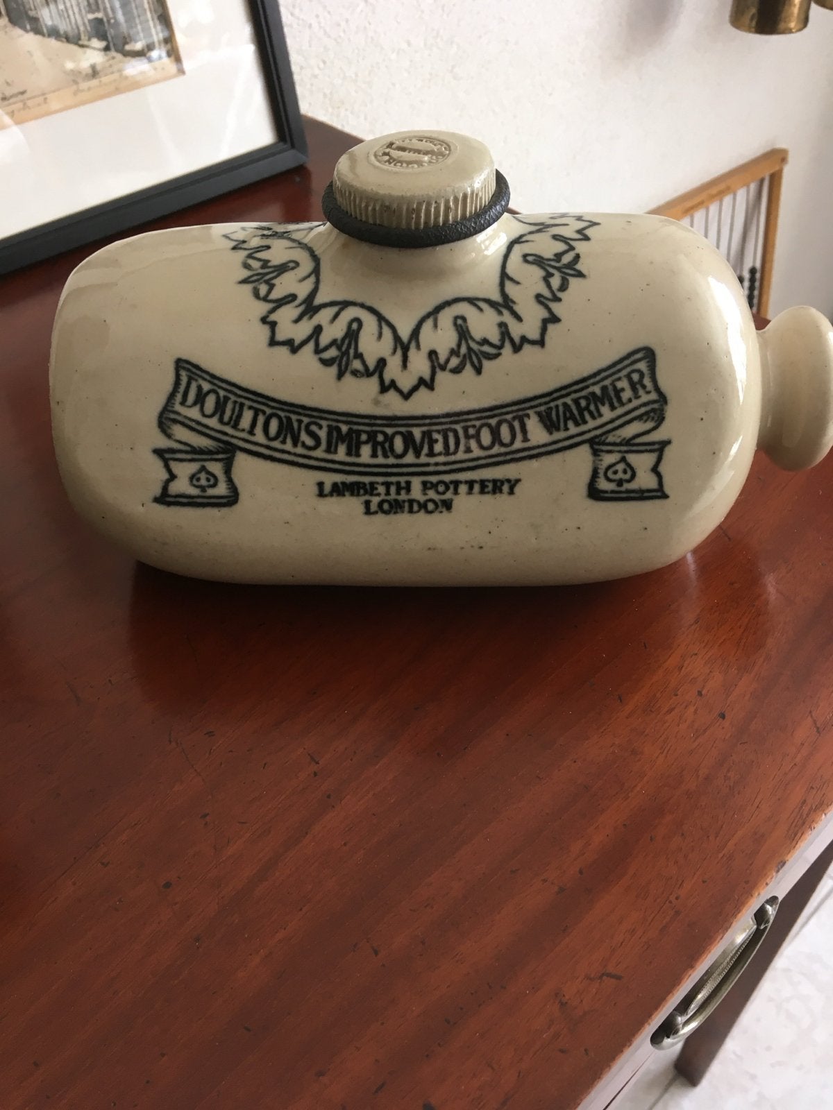 Antieke Doulton's Improved Foot Warmer - Perfecte staat!, Antiek en Kunst, Ophalen of Verzenden