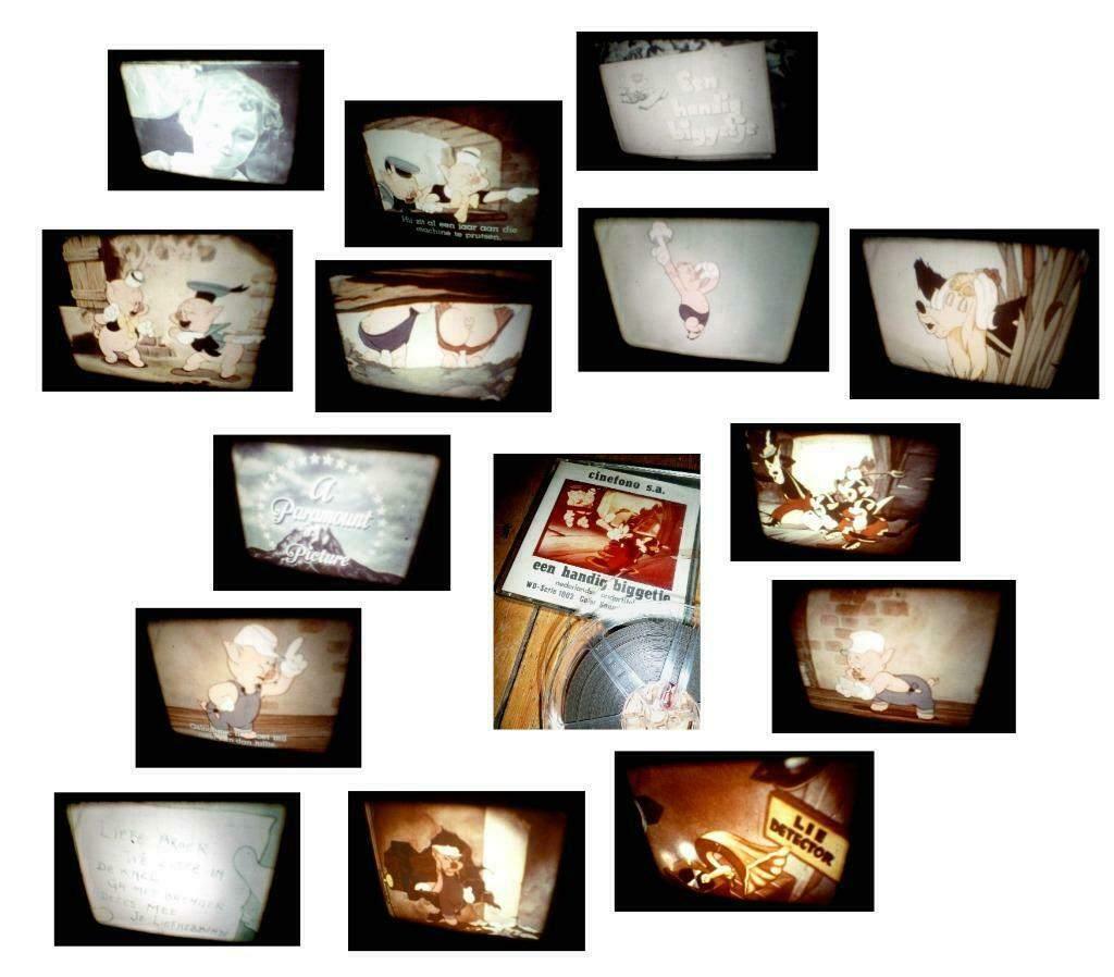 8mm film - 3 little pigs - 1939 - kleur - mooi - geluid, Audio, Tv en Foto, Filmrollen, Ophalen of Verzenden, 8mm film