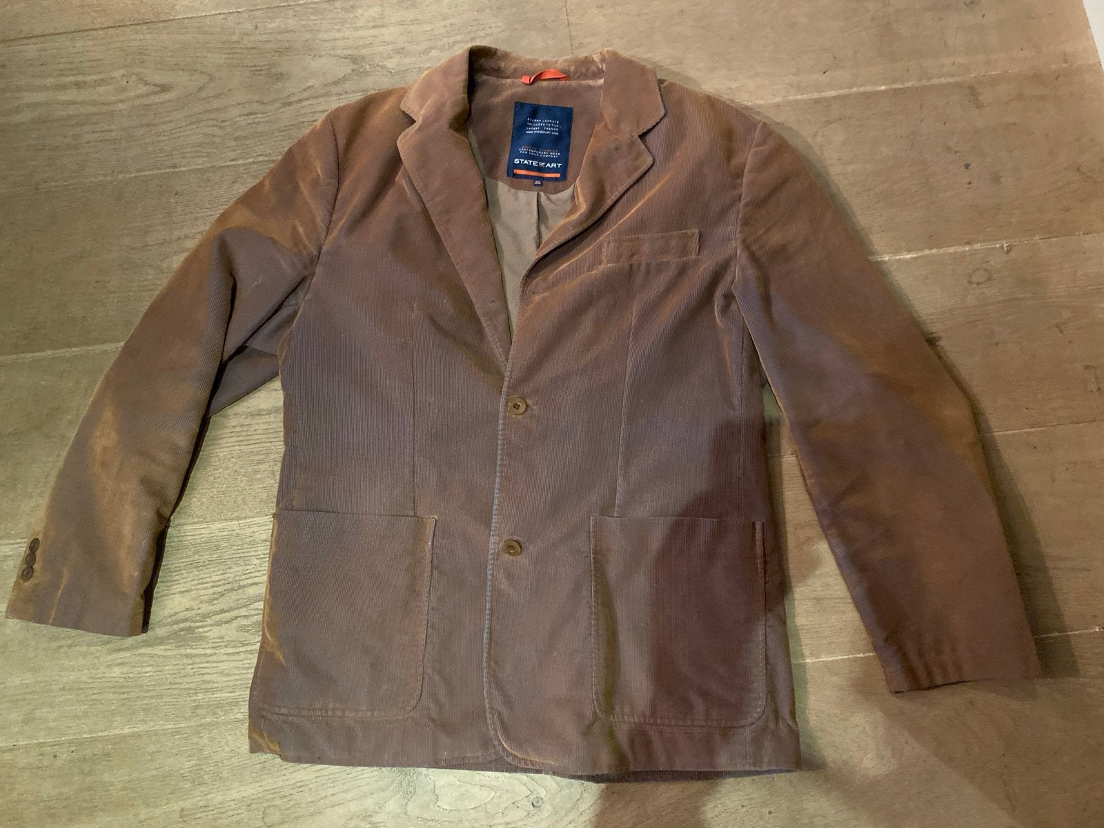 State of Art Corduroy Colbert - Maat 3XL, Ophalen of Verzenden, Gedragen, Overige maten, Bruin