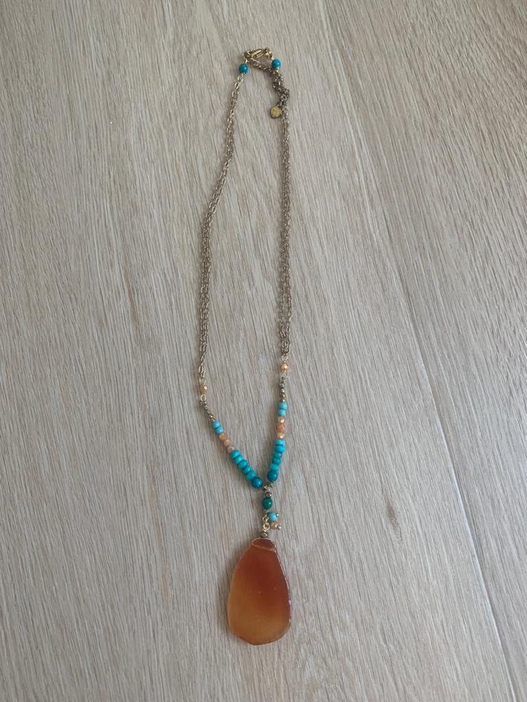 Ketting uit Ibiza, Ophalen of Verzenden, Zo goed als nieuw, Overige materialen