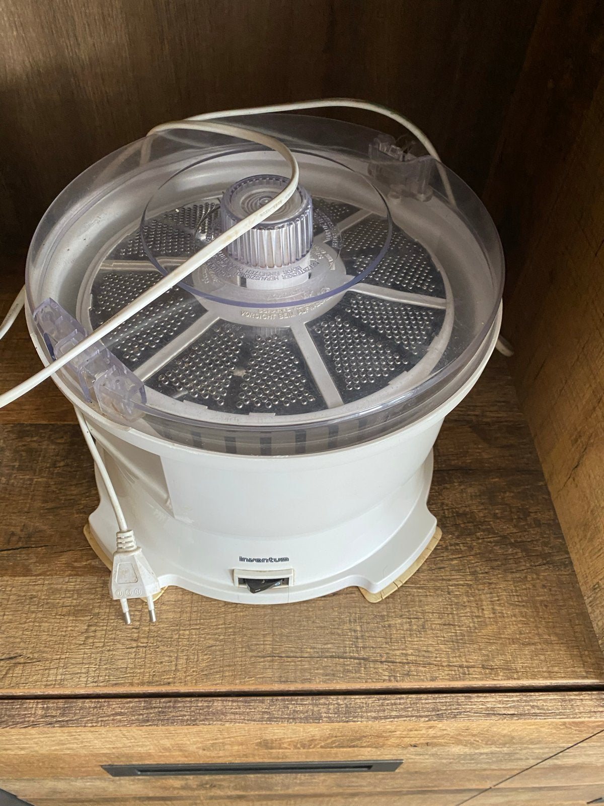 Inventum Schrapmachine - Elektrische Rasp, Minder dan 1 liter, Ophalen of Verzenden, Gebruikt, 1 snelheid
