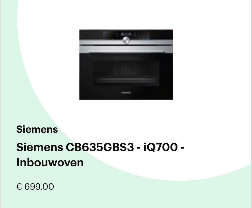 Siemens oven met 4D hetelucht en TFT-display, Ophalen, Gebruikt, Oven, Hete lucht