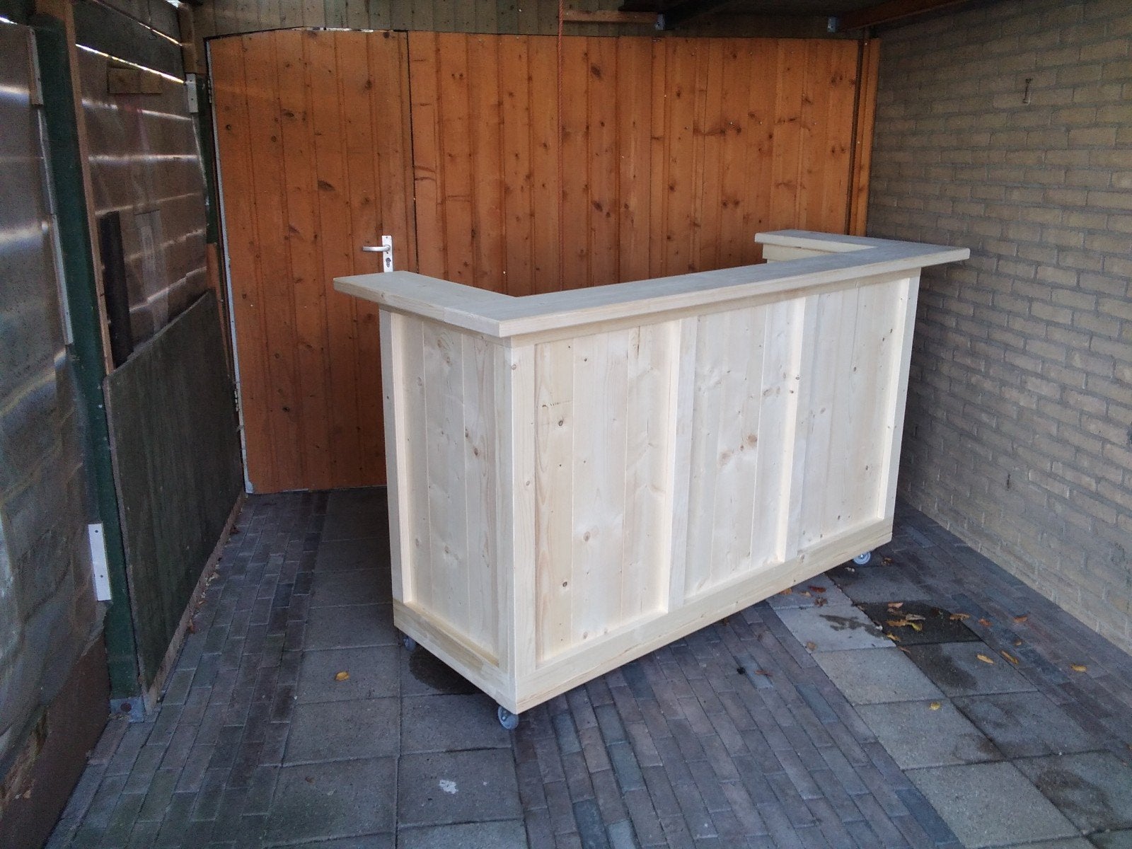 Steigerhouten Bar / Balie / Statafel voor Mancave, Ophalen, Nieuw