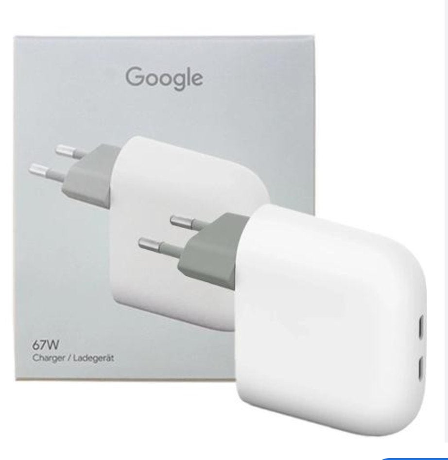 Google Pixel Flex Dual Port 67W USB-C Wit (Adapter), Nieuw, Ophalen of Verzenden, Google, Google 1