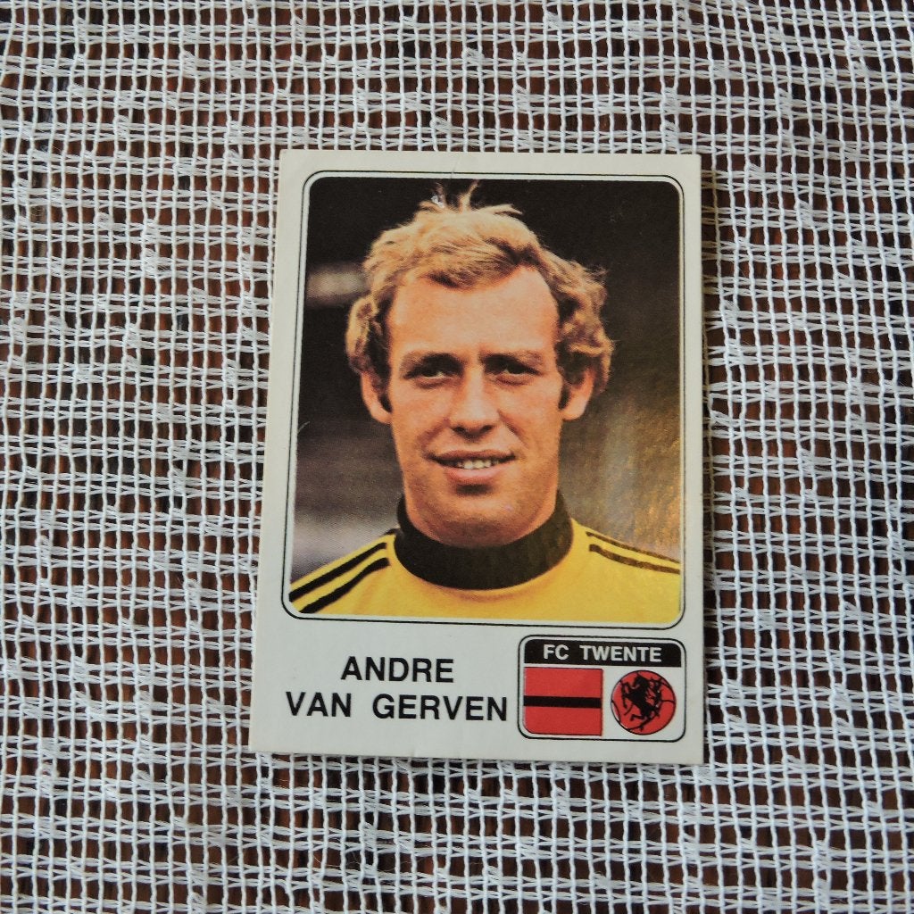 Sticker panini 1979 Andre van gerven 241 FC Twente, Ophalen of Verzenden, Zo goed als nieuw, Sport