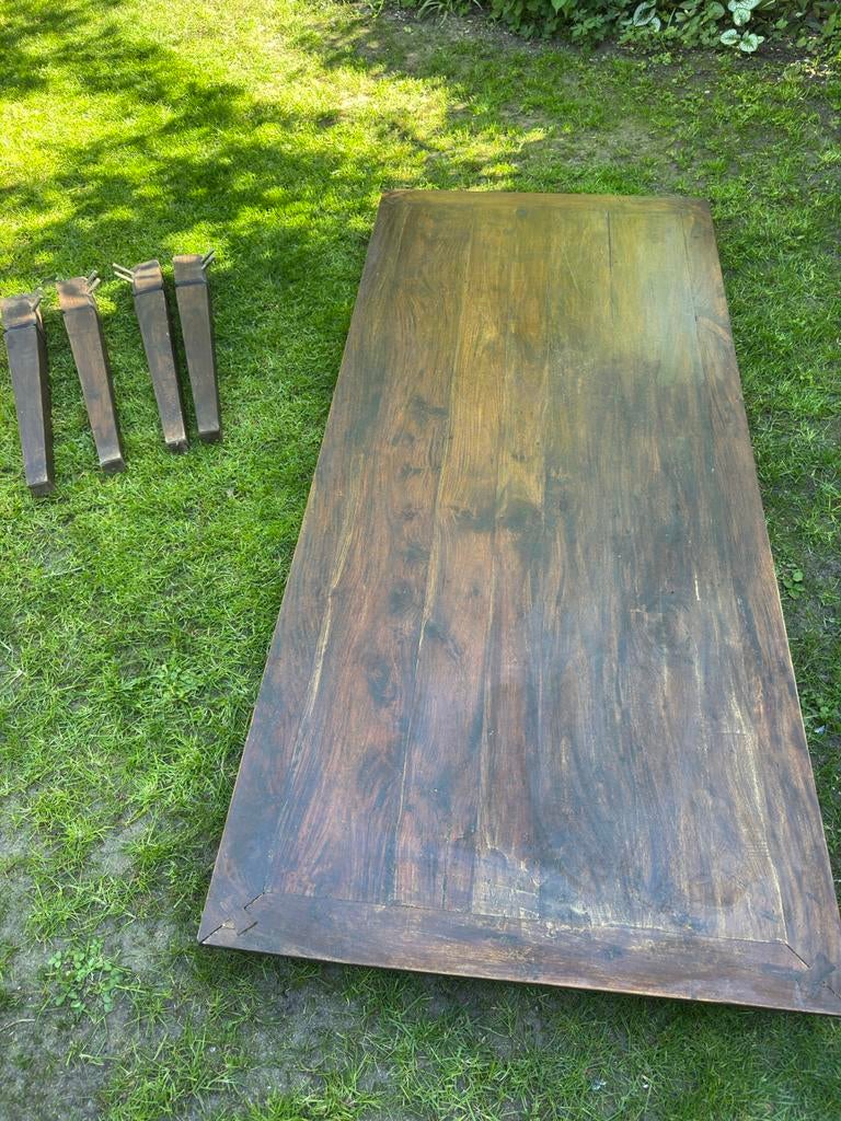 Voor bodemprijs op te halen: Antieke massief houten eettafel, Antiek en Kunst, Antiek | Meubels | Tafels, Ophalen