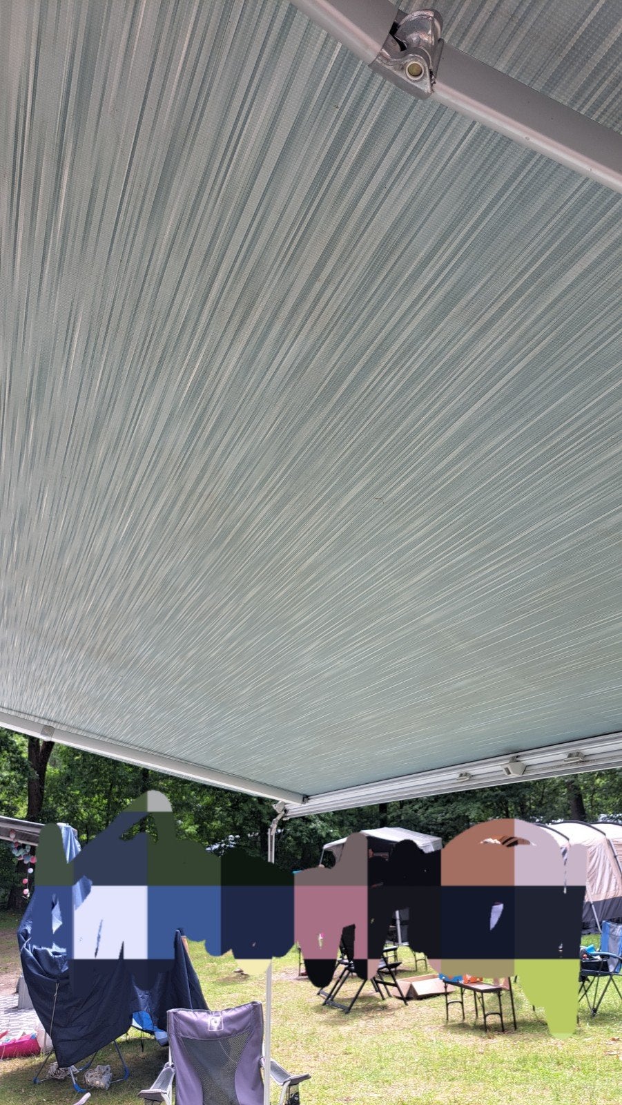 luifel camper caravan thule omnistor 5003 whi 4 meter met s, Ophalen, Gebruikt