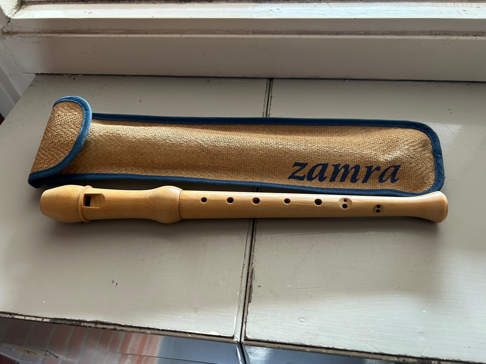 Zamra  Sopraanblokfluit Barok, Ophalen of Verzenden, Zo goed als nieuw, Alt