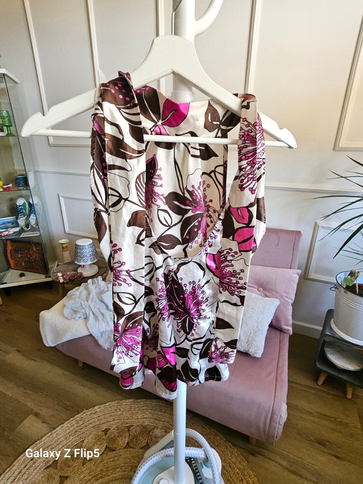 Dames onderjasshirt met bloemenprint - EXTYN ITALIA, Maat 38/40 (M), Wit, Ophalen of Verzenden, Zo goed als nieuw