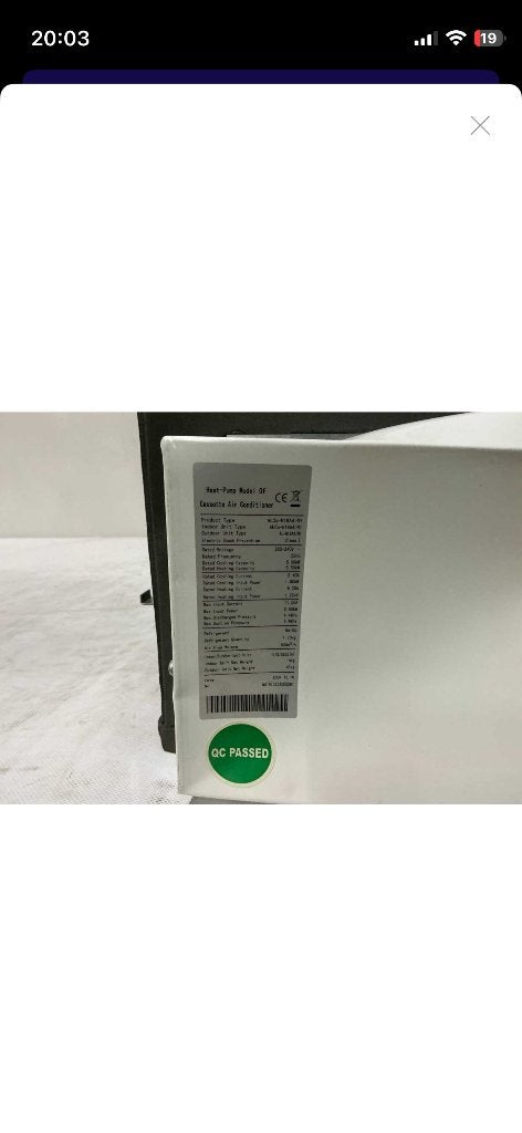 Airconditioning, Witgoed en Apparatuur, Airco's, Ophalen, Minder dan 60 m³, 3 snelheden of meer, Zo goed als nieuw