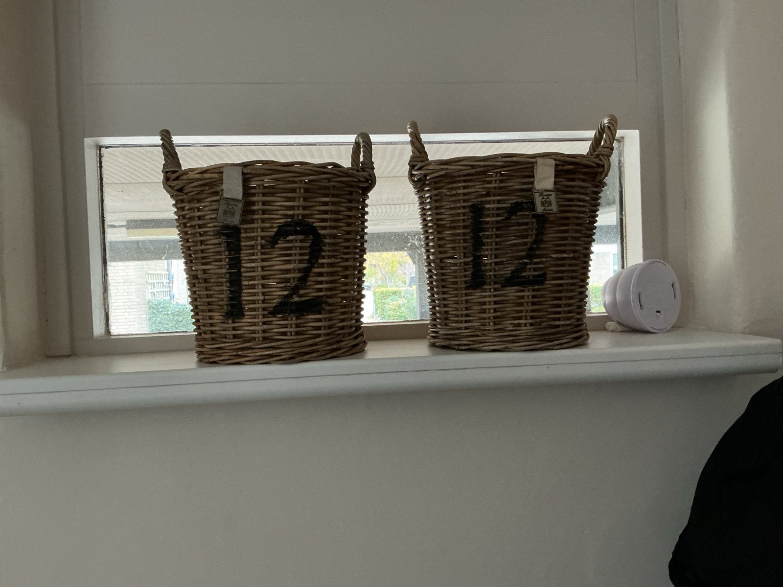 2 Riviera Maison manden - 27 cm hoog, 23 cm breed, Ophalen, Gebruikt, Gevlochten, Mand