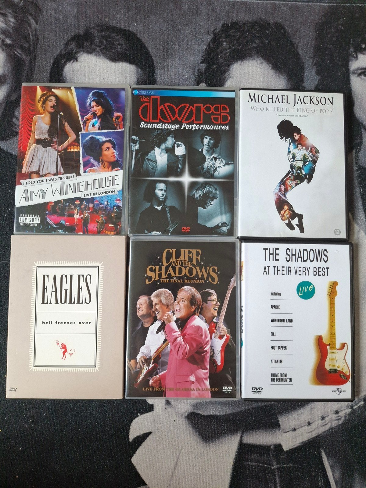 bands Dvds Micheal Jackson,Doors,Winehouse,Eagles, Ophalen of Verzenden, Zo goed als nieuw