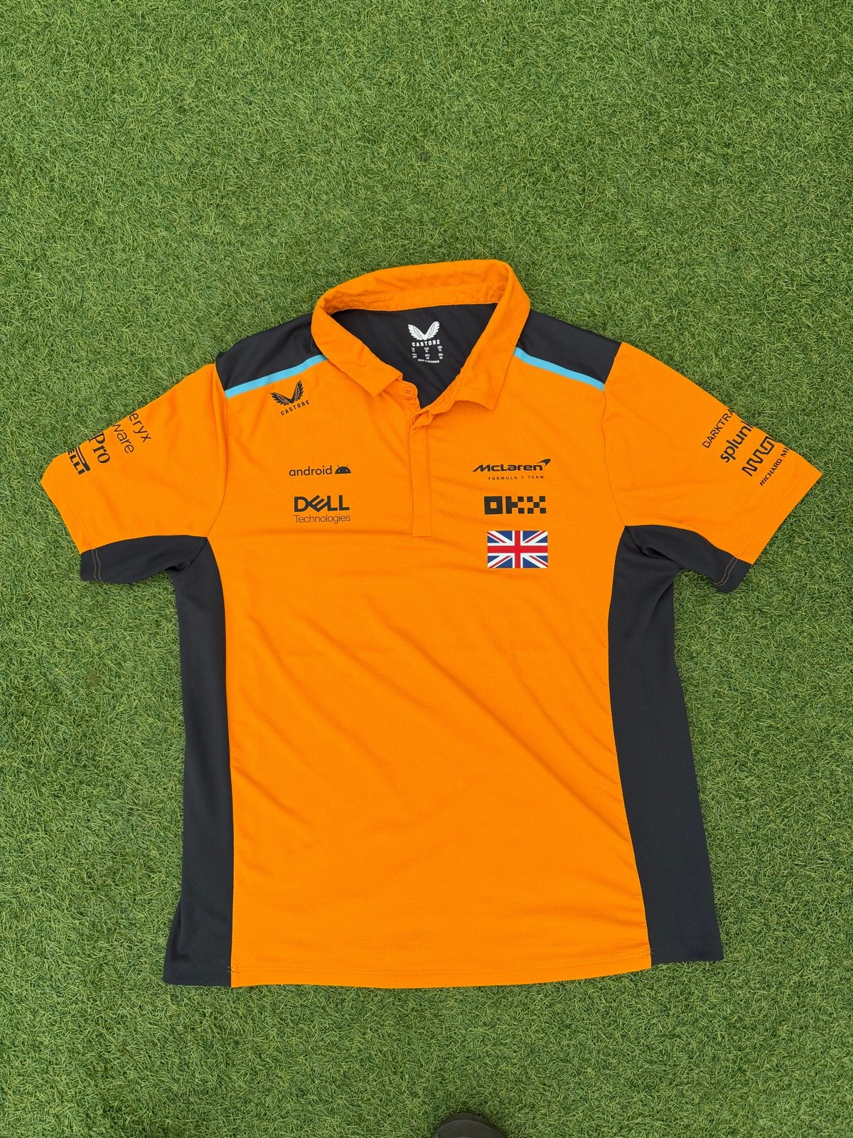 McLaren F1 Team Lando Norris 4 Poloshirt - Maat XL, Ophalen of Verzenden, Zo goed als nieuw, Maat 56/58 (XL), Oranje