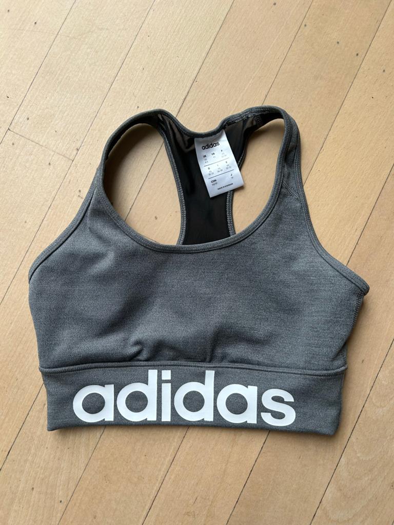 Adidas sportbeha Climalite grijs XS, Kleding | Dames, Ophalen of Verzenden, Maat 34 (XS) of kleiner, Grijs, Fitness of Aerobics