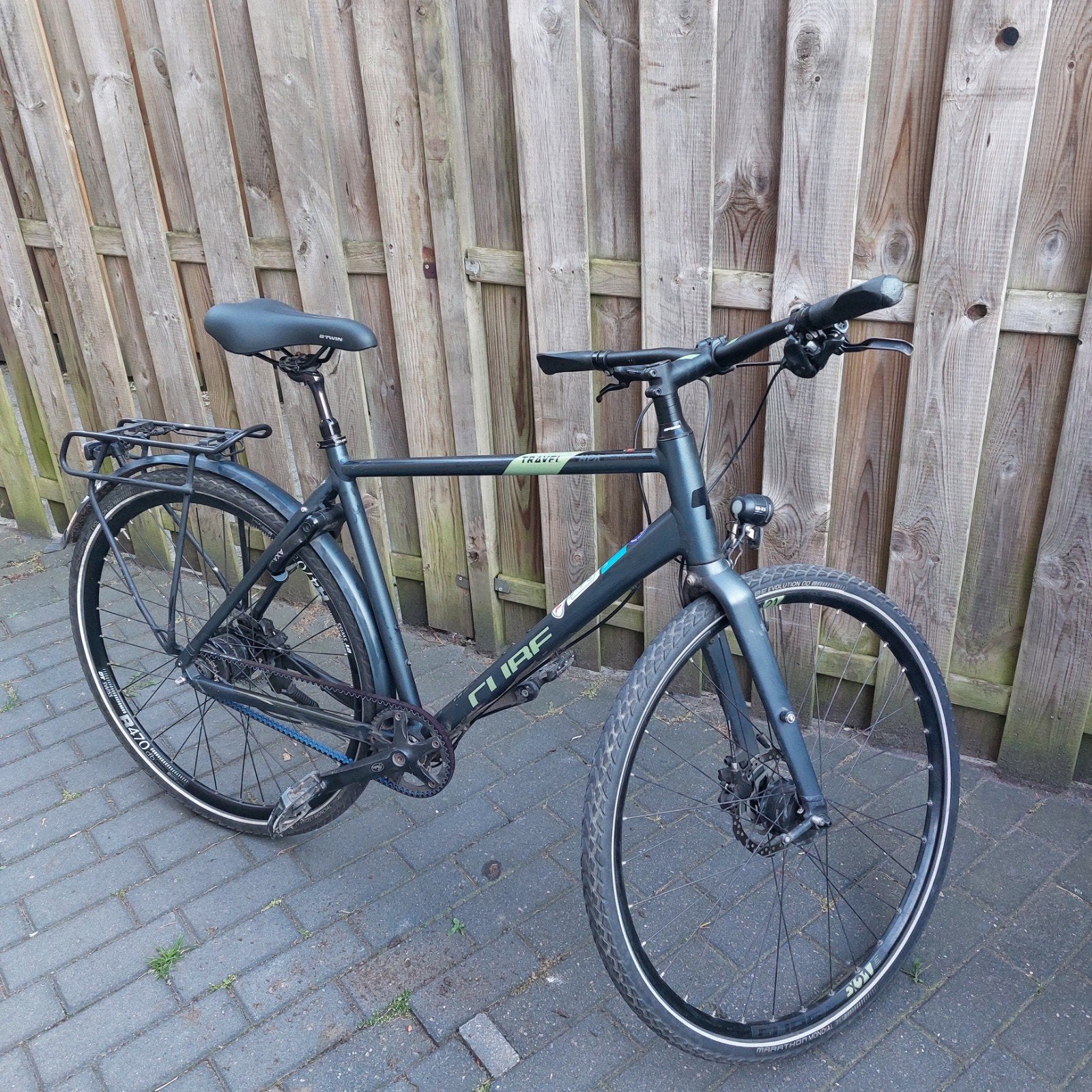 Cube Travel fiets met schijfremmen en riemaandrijving, Gebruikt, Versnellingen, Schijfrem, 53 tot 57 cm