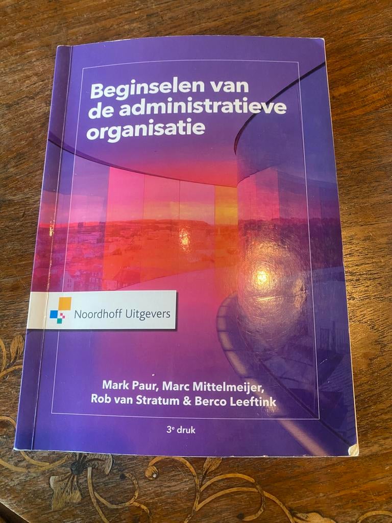 Beginselen van de Administratieve organisatie, Ophalen of Verzenden, Marc Mittelmeijer; Rob van Stratum; Berco Leeftink; Mark Paur