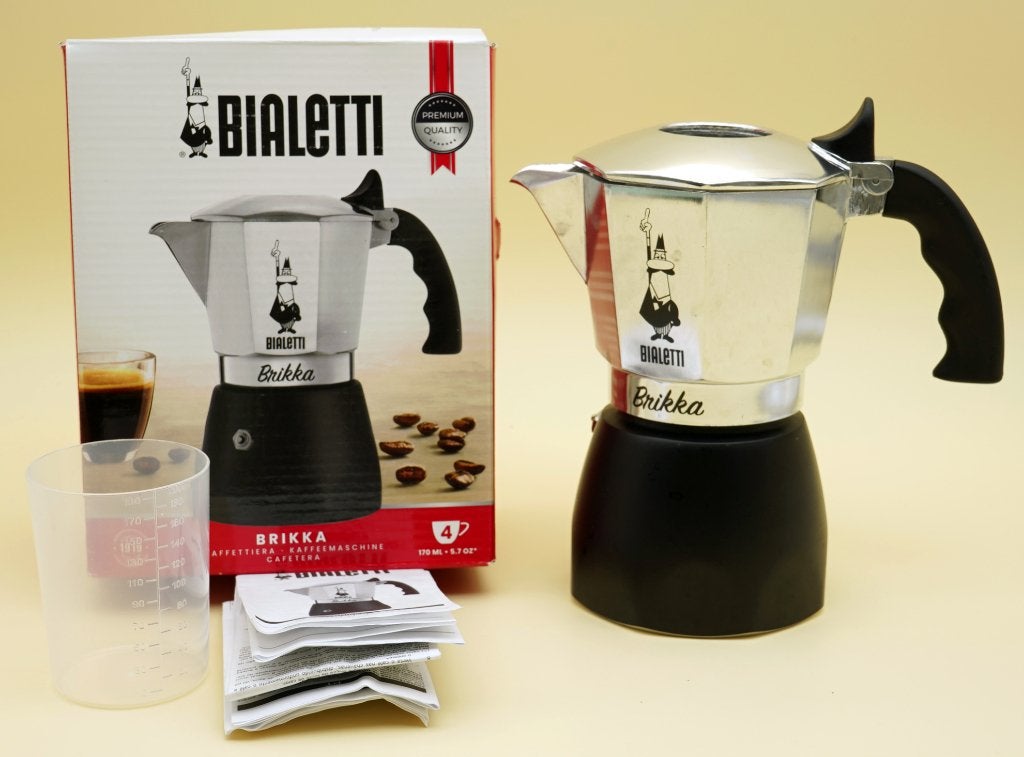 Bialetti Brikka 4-kops (170 ml) Percolator / Espressopot, ., Espresso apparaat, Gemalen koffie, Ophalen of Verzenden