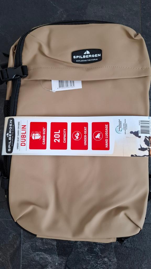 Spilbergen Dublin Under-Seat Rugtas/Reistas - Nieuw, Overige merken, 25 tot 40 cm, Nieuw, Ophalen of Verzenden