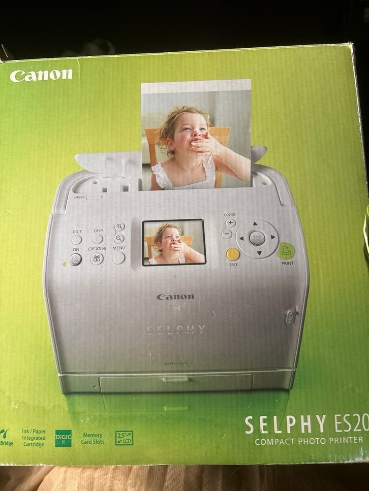 Canon Selphy ES20 Compacte Fotoprinter, Gebruikt, Fotoprinter, PictBridge, Kleur printen