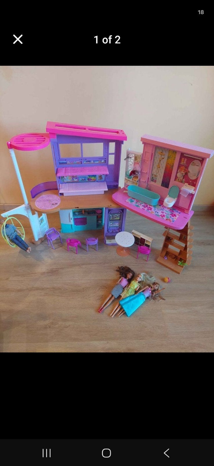 Barbie vakantiehuis poppenhuis met accessoires