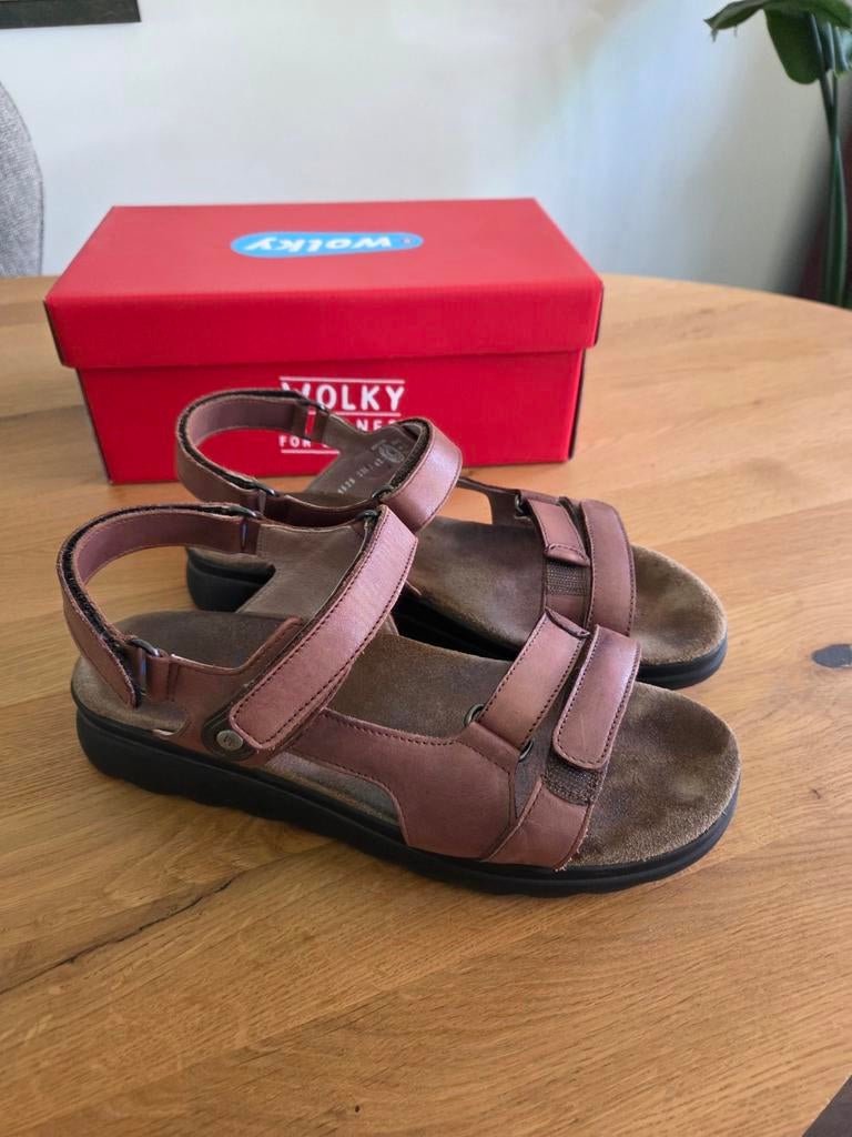 Bruine sandalen van Wolky in maat 42., Ophalen of Verzenden, Zo goed als nieuw, Bruin, Sandalen of Muiltjes