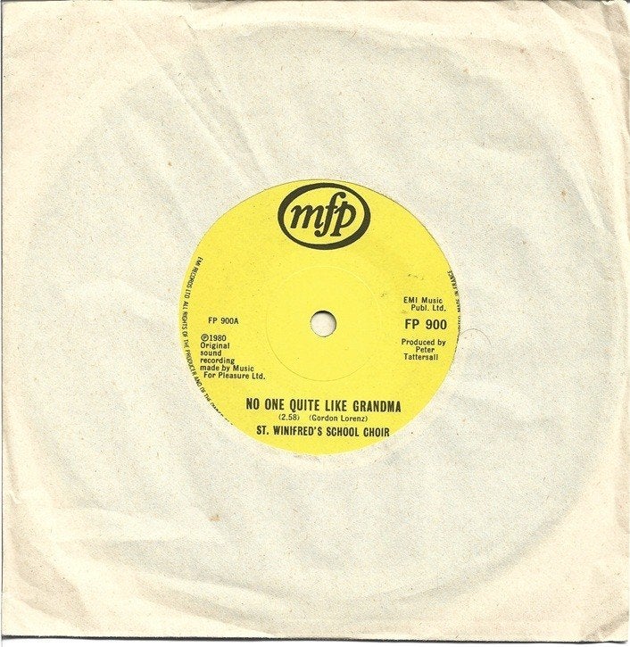 St. Winifred's School Choir - No One Quite Like Grandma, Cd's en Dvd's, Vinyl Singles, Gebruikt, Verzenden, Overige typen, Kinderen en Jeugd