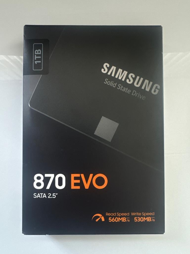 Samsung 870 EVO 1TB SATA 2.5" SSD - Nieuw in doos, Computers en Software, Harde schijven, Ophalen, Intern, Server, Nieuw