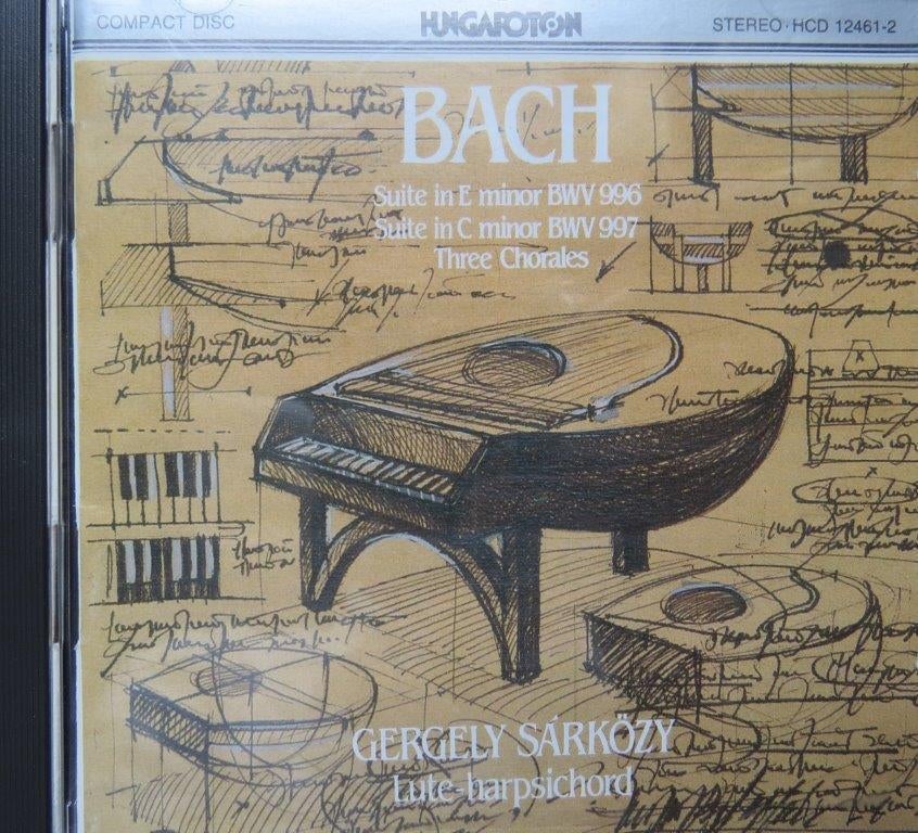 Cd: Bach, Gergeley Sarkozy, Luit, Lute en Harpsichord, Ophalen of Verzenden, Classicisme, Zo goed als nieuw, Kamermuziek