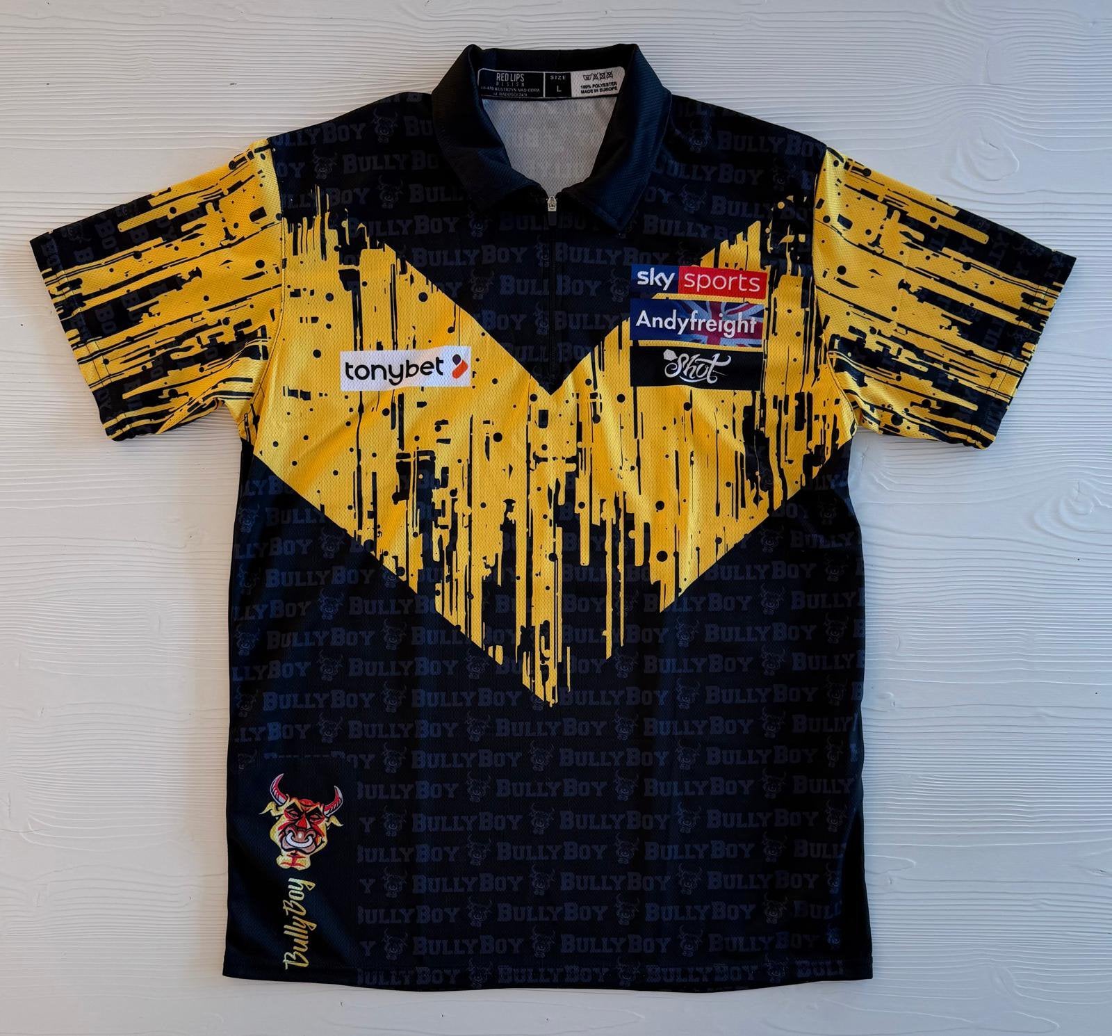 Gesigneerd dartshirt Michael Smith (L) zonder COA, Verzenden, Zo goed als nieuw, Overige sporten, Shirt